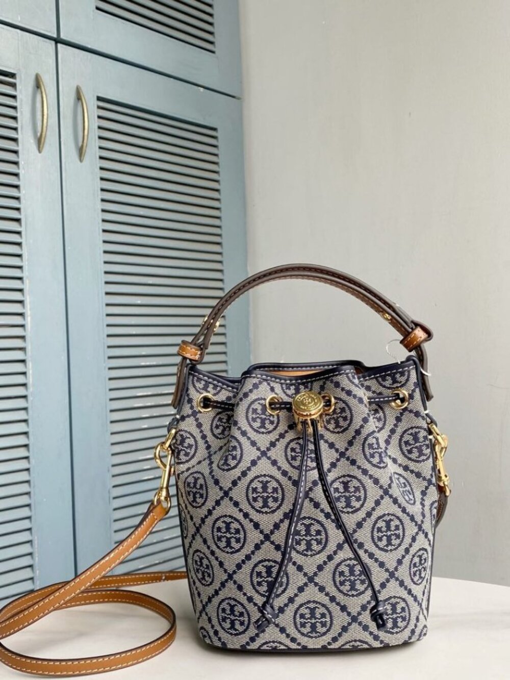 Tory Burch T Monogram Mini Buckey Bag